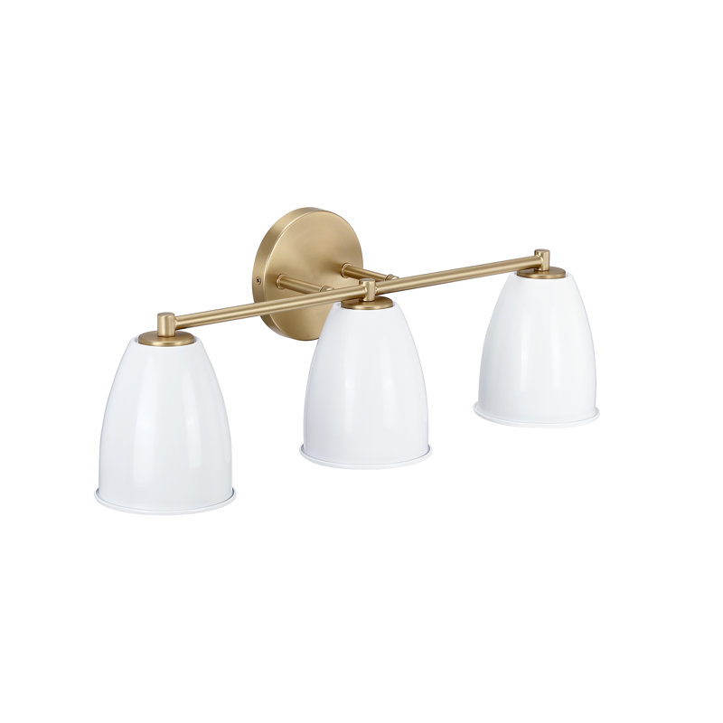 Éclairage pour meuble-lavabo à intensité variable à 3 lumières Izampo, Blanc