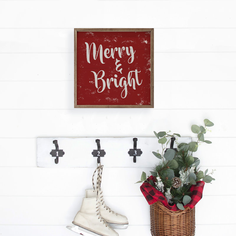Merry And Bright Red, 4" H x 4" W