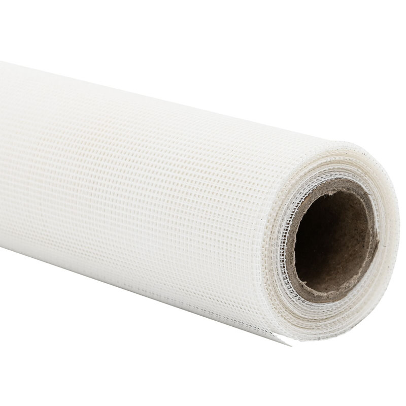 vidaXL Insect Mesh Screen White 39.37 x 196.85 in Fibreglass, 196.9" W x 39.4" D