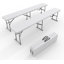 Le banc en PEHD de qualité supérieure 2 pièces peut accueillir 182 x 28 cm avec des tubes de pieds de 19 x 1 mm et des panneaux épais de 4 cm - Durable, robuste, résistant aux intempéries, facile à nettoyer et durable