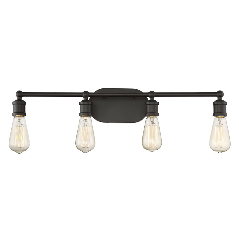 4-Light Dimmable Vanity Light, Oil Rubbed Bronze