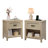 21.3'' W 1-drawer Nightstand With Open Shelf, End Table With Charging Station