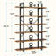 Bibliothèque étagère industrielle en bois à 5 niveaux H 69 "x l 43" Garrison-140245802-140245803