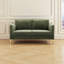 Causeuse en velours côtelé de style moderne de 60,63 po Boneless - Canapé compact Mid-Century?-100135715