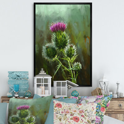 Purple Wildflowers Painting III " Purple Wildflowers Painting III " Painting Print