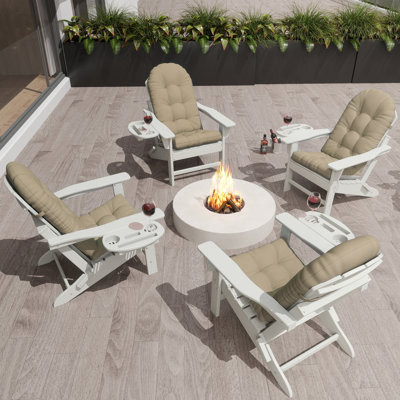 Outdoor/Indoor 5“ Dining Chair Seat Back Cushion by Rosecliff Heights