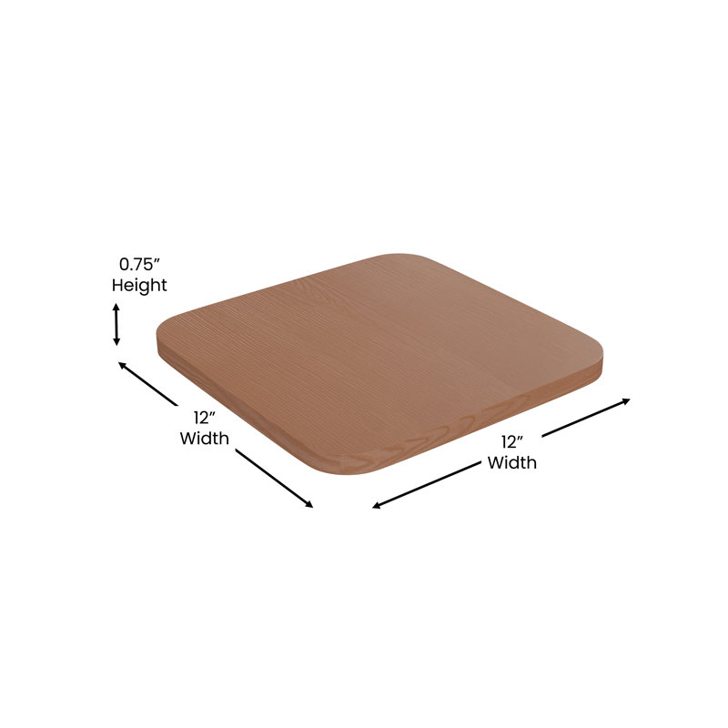 Britian All-Weather Commercial Counter Stool with Removable Back & Poly Resin Seat, Yellow/Brown