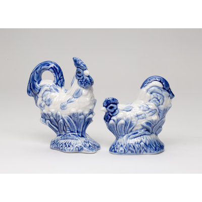 Ensemble salière et poivrière White Rooster