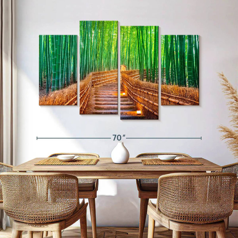 Alvord Bamboo Forest In Kyoto, 42" H x 68" W