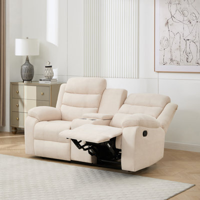 2 Seater Reclining Fabric Sofa