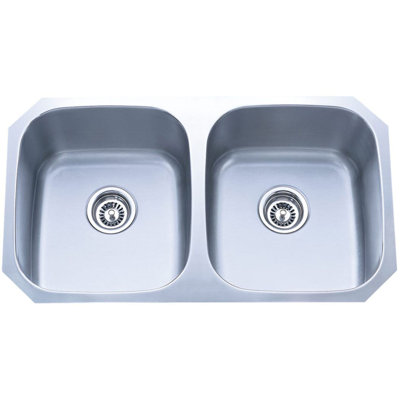32'' L Double Bowl Stainless Steel Kitchen Sink