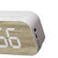 Réveil-matin Bluetooth Bluetooth avec affichage miroir pour bureau de chambre à coucher blanc-1110341940