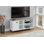 Meuble télé polyvalent avec rangement, idéal pour le divertissement multimédia, idéal pour le salon et la chambre à coucher, avec un design contemporain