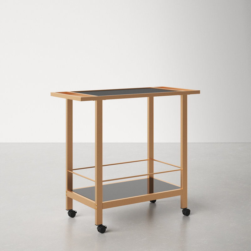 Pip Metal Bar Cart, Gold