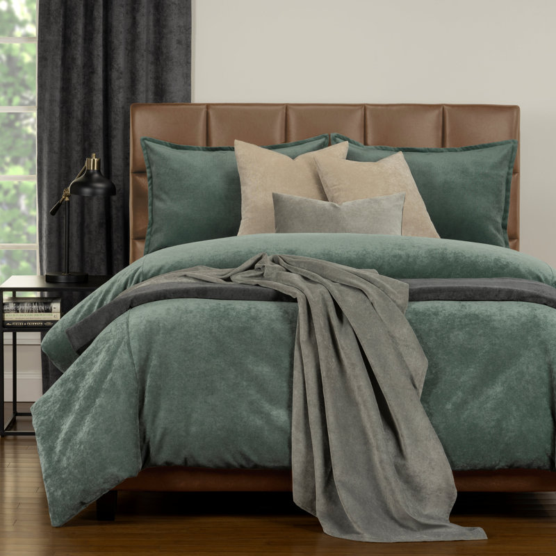 Ensemble de housse de couette et insert 7 pièces Mixology, Lagon, Très grande housse de couette + 6 pièces additio