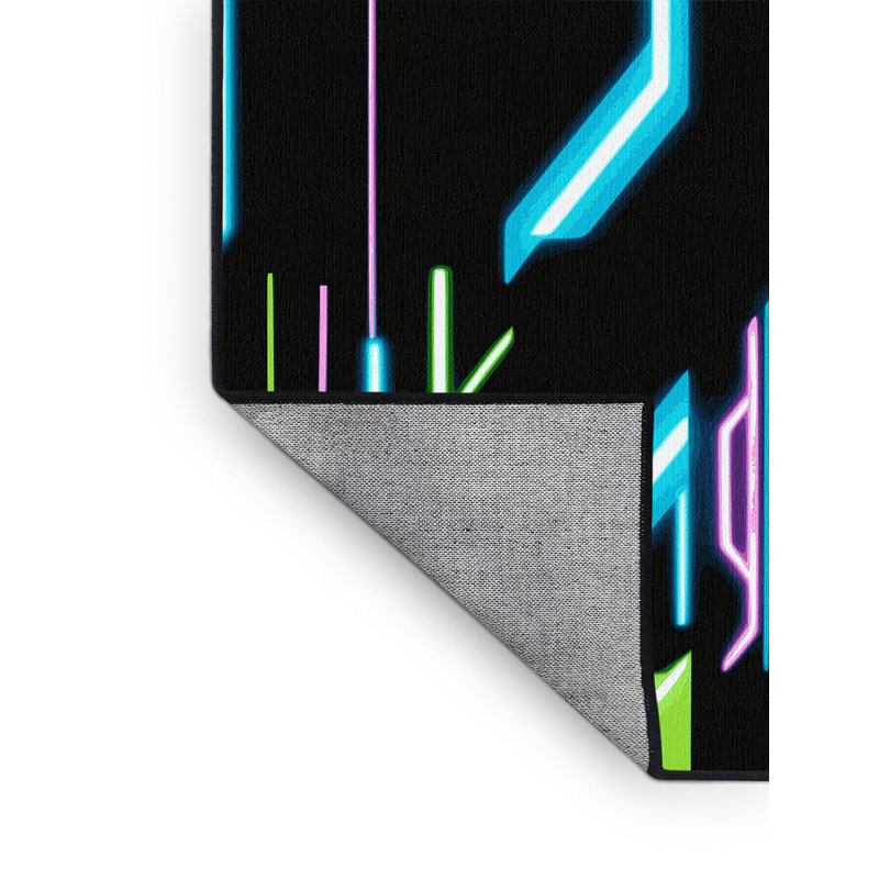 Spectral Overlay Rug, Square 3'