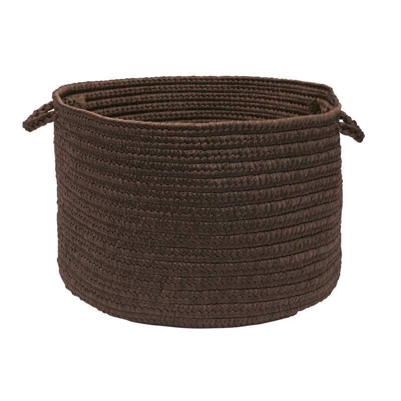 Panier de rangement tressé intérieur / extérieur, H 12 po x l 18 po x P 18 po, Vert menthe