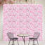 Ensemble de 6 décorations murales fleur rose
