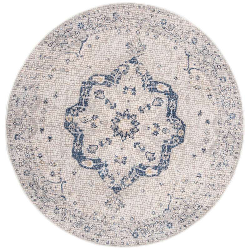 Marseille Performance Oriental Rug, Round 6'7"