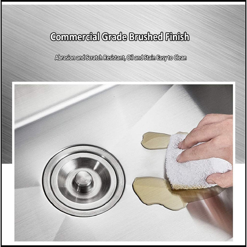 Évier de cuisine encastré spacieux et durable avec accessoires pratiques