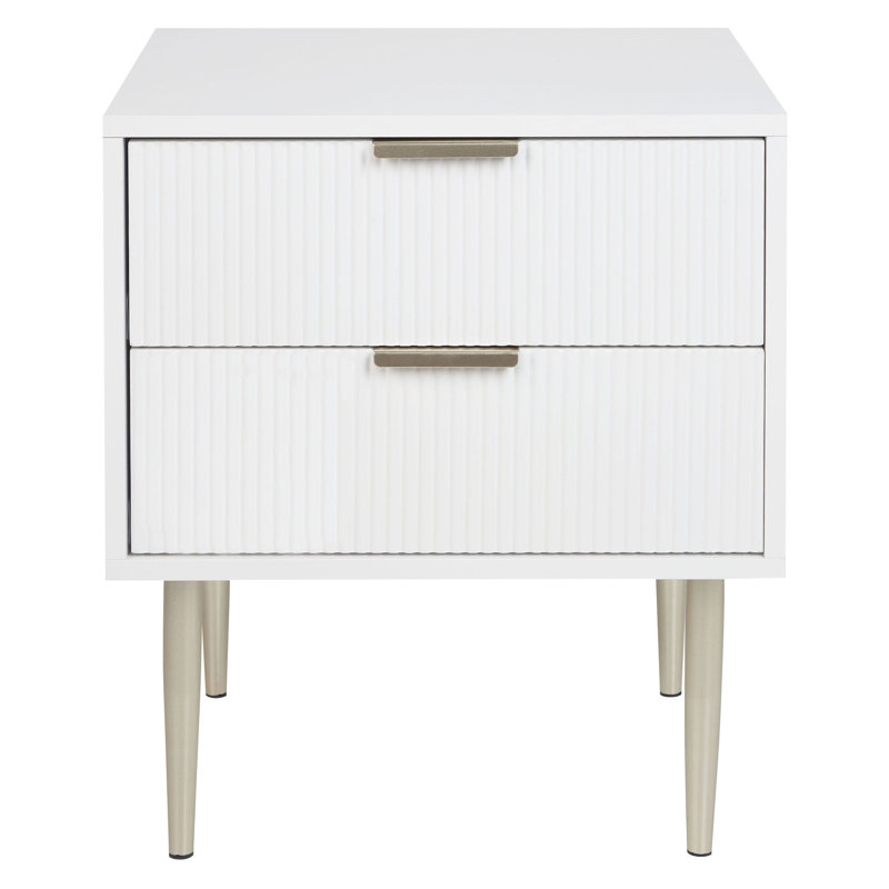 Rikya 48cm W Manufactured Wood Bedside Table