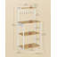 Kitchen Bakers Rack With Power Outlet, 4-Tier Coffee Bar With Adjustable Shelf, Microwave Stand, Paper Towel Holder, 40 X 60 X 140 Cm-1823817886