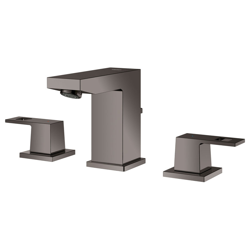 Eurocube® Widespread Bathroom Faucet, Hard Graphite