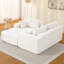 Canapé modulaire sans dossier de 108 po avec méridienne en forme de L Meleri New, sans assemblage requis-941193075
