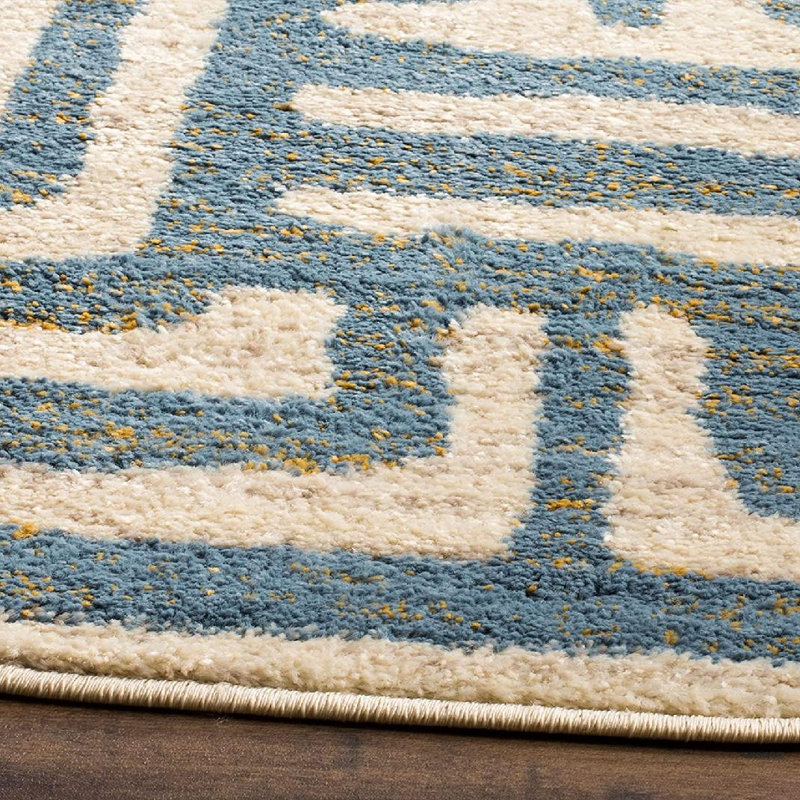 Tapis géométrique Allenby Performance, Rond 6 pi 7 po
