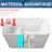 49"L X 28"W CUPC Certified Rectangular Freestanding Soaking Acrylic Small Bathtub with Integrated Seat for Small Space-108676461