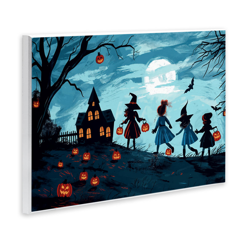 Plaque murale «Witch Trick Or Traiterers», design par Wumples, H 10 po x l 15 po