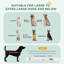 Chenil en métal robuste avec cage pour chien avec roues verrouillables