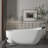 Crestone 59"x 30" Soaking Solid Surface Stone Bathtub with Pollow