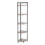 Janelle 150 cm H x 42 cm W Iron Corner Bookcase