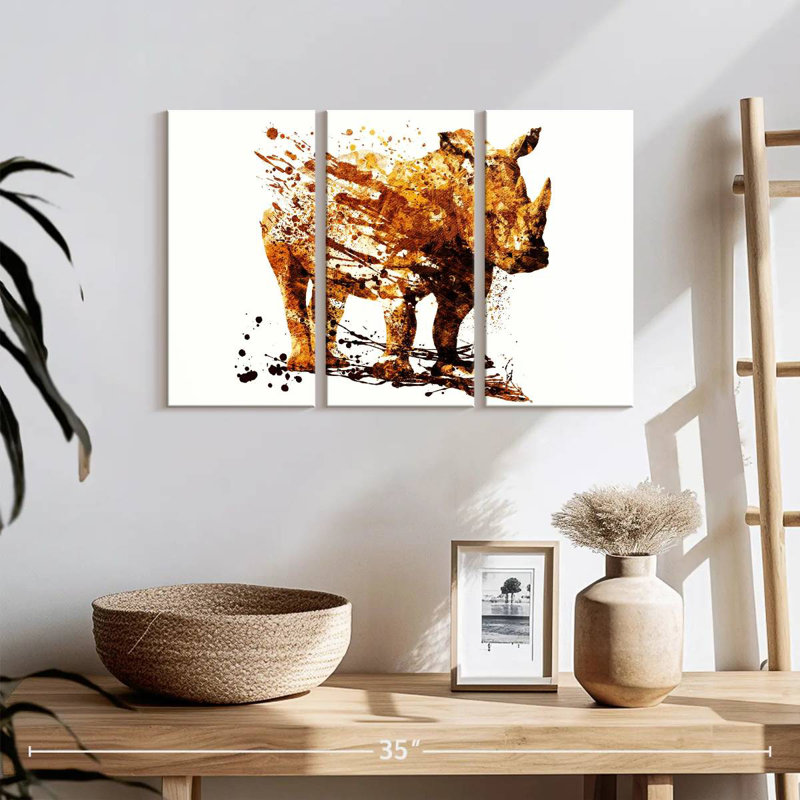 Brampt Rhino Color Splatter, 32" H x 50" W