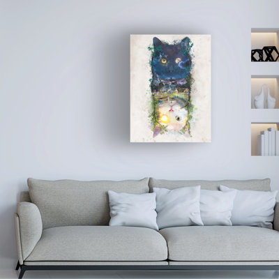 Barrett Biggers Catshadow Canvas Art