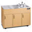 Éviers portatifs Ozark River, Advantage 1D, comptoir en stratifié d'armoire en érable, station de lavage à l'eau chaude avec comptoir et espace de rangement, évier portatif certifié NSF avec réservoirs et roues-9396841-9396851