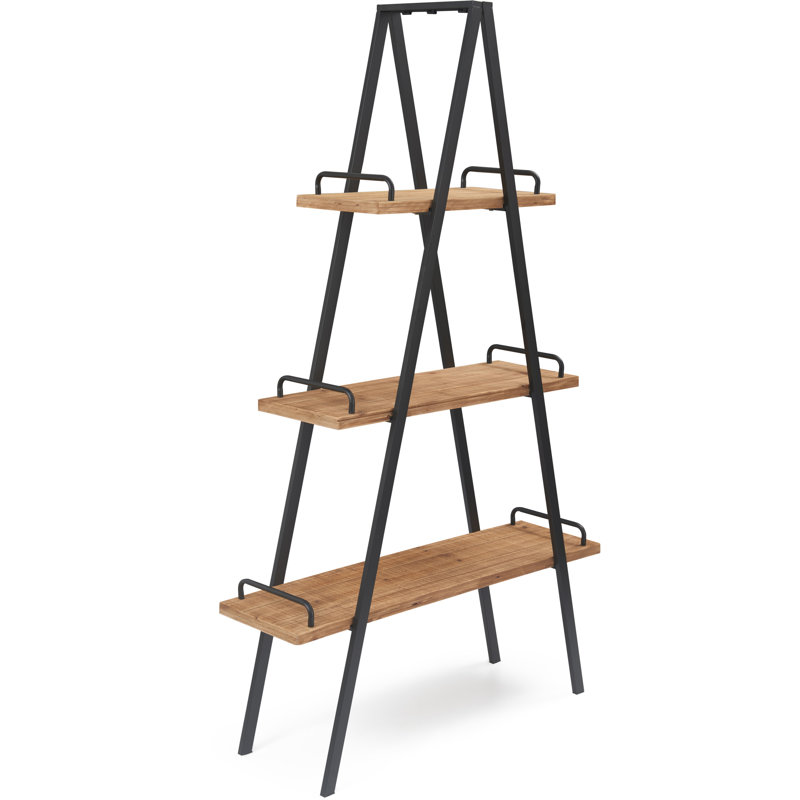 ClickDecor A-Frame 3-Shelf Ladder Bookcase