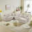 U Shaped Corduroy Sectional Modular Sofa With Chaise-867674001