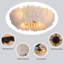 Ventilateur de plafond avec lumières Elegant Feather Design