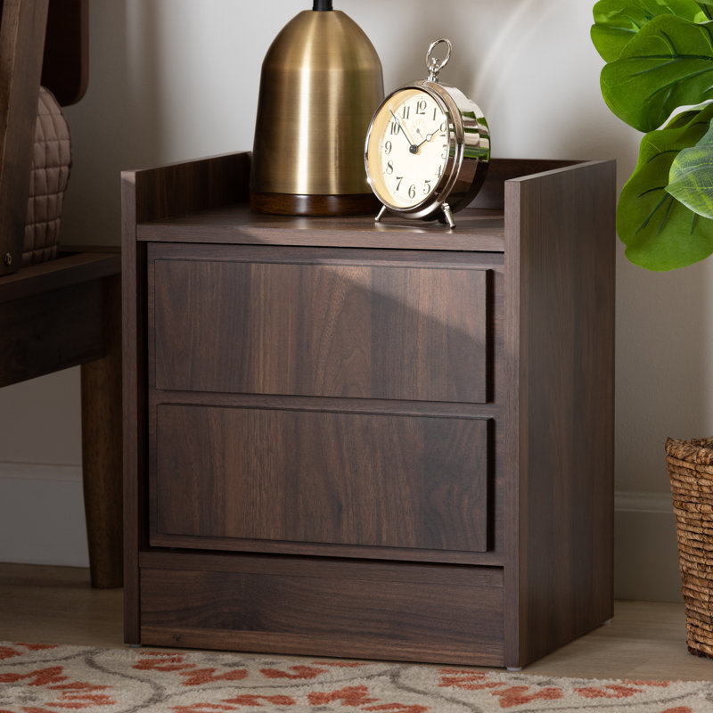 Table de chevet Wold, Noyer brun
