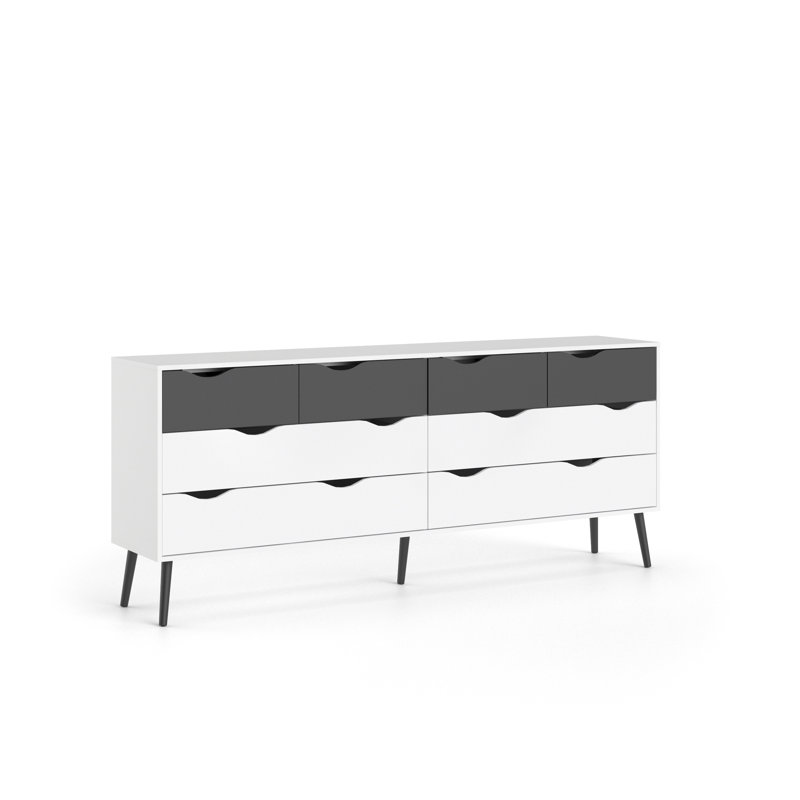 Myrasol Sideboard, White/Black
