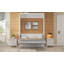 Grand lit escamotable mural avec placard, blanc