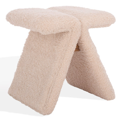 Tessabella Teddy Fabric Stool by Wrought Studio