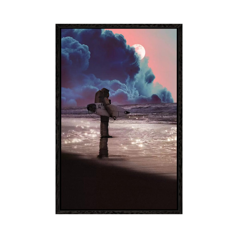 A New Normal - Print on Canvas, 101.6 cm H x 66.04 cm W, Black Framed