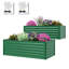 Set of 2 Metal Raised Garden Bed, 180x90x54cm-506064959-506064958