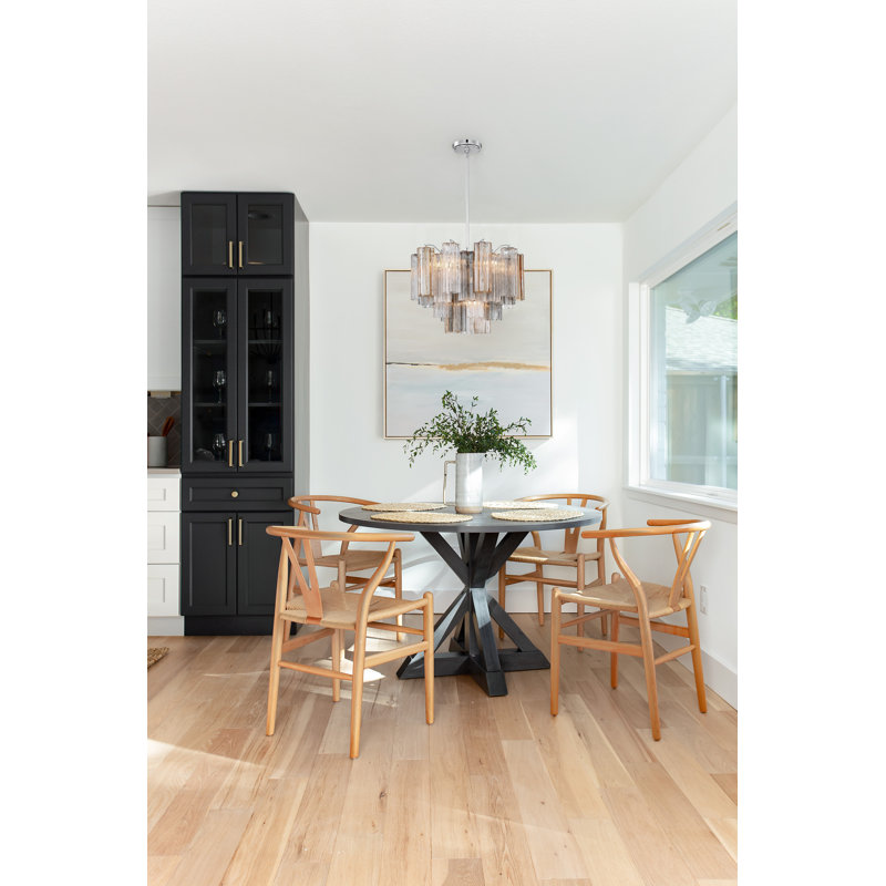 Arras Dimmable Tiered Chandelier, Gray/Yellow, Polished Chrome, 14" H x 19.75" W x 19.75" D