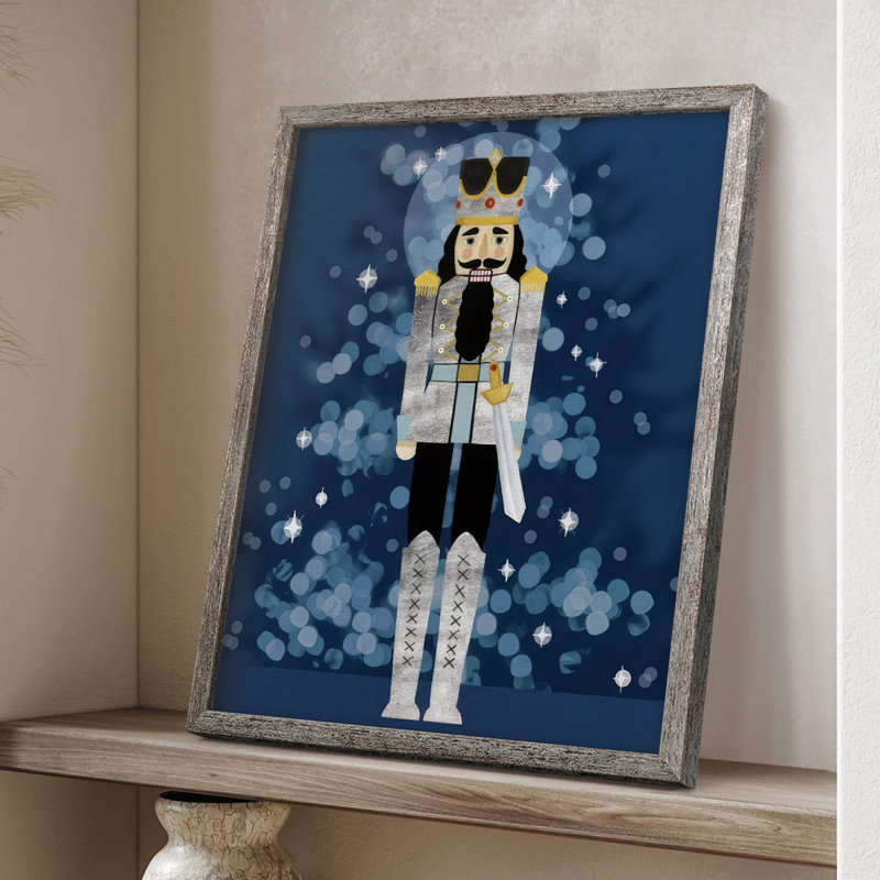 Disco Nutcracker I Framed Print - Solid Wood, 21" H x 17" W