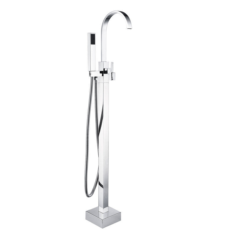 Robinet de baignoire autoportant avec douche à main Modern