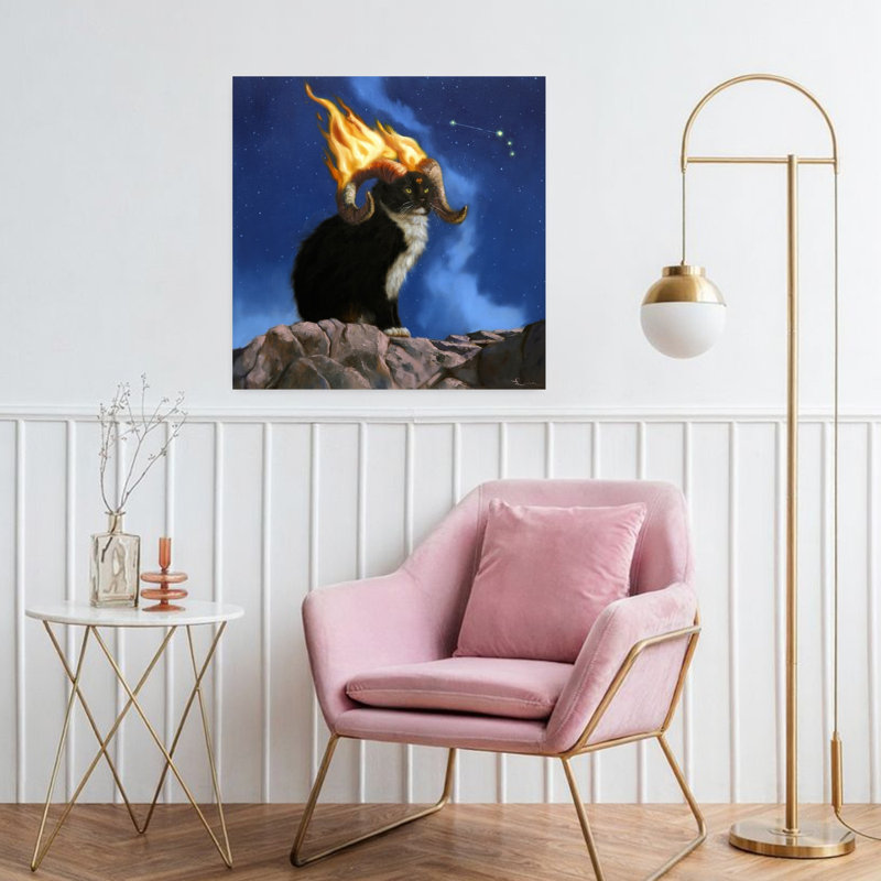Aries, art urbain contemporain pour chat, H 32 po x l 32 po
